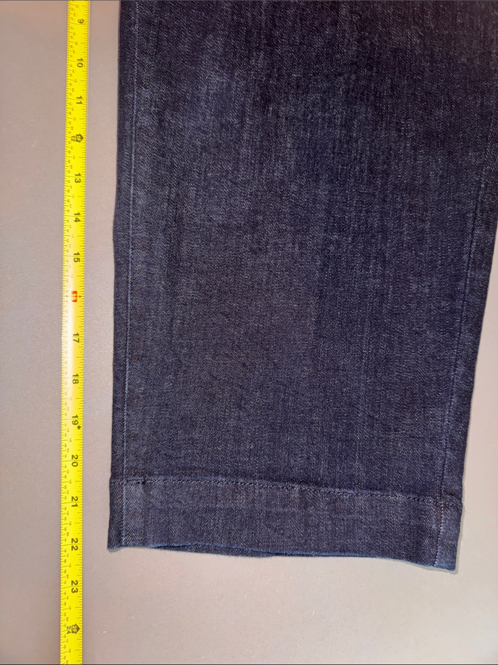 TALBOTS Womens' Marina Dark Wash Cropped Straight Leg Sailor Jeans Size 16P EUC - Picture 7 of 10